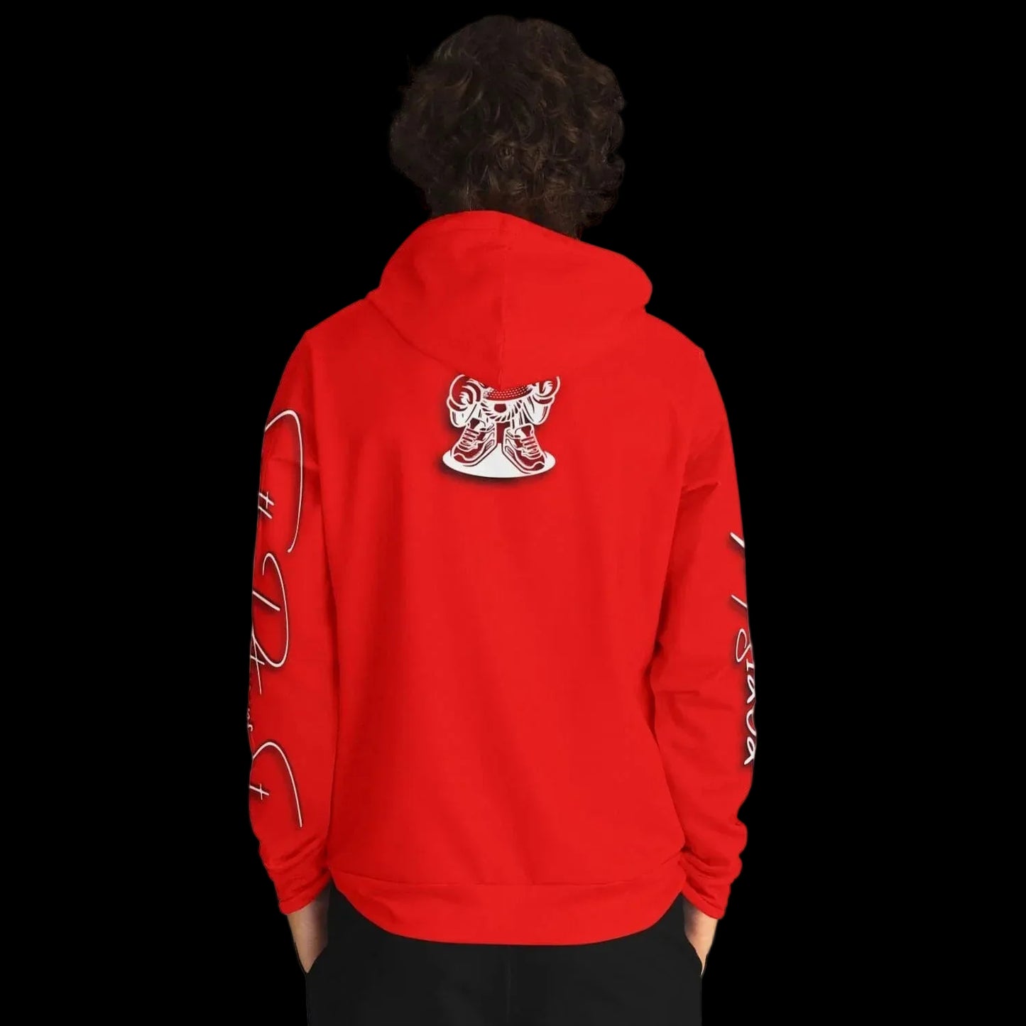 MS1282 Da Strat Classic red white mens hoodie southern sportswear athletic streetwear