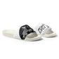 MS1282 Da Strat Classic womens slides black white athletic sandals sportswear slip on slides