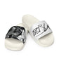 MS1282 Da Strat Classic womens slides black white athletic sandals sportswear slip on slides