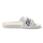 MS1282 Da Strat Classic womens slides black white athletic sandals sportswear slip on slides